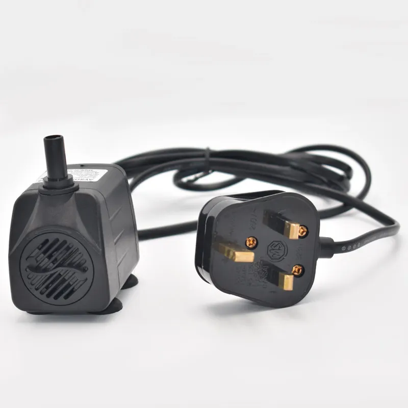 15W water pumps for ponds aquarium spare kit for the submersible pump AL-386 mini submersible motor pump
