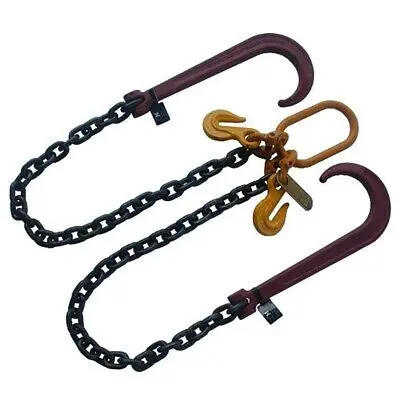 G70 Transport Assembly Welded Chain With Clevis Grab Hooks Binder Towing Chain