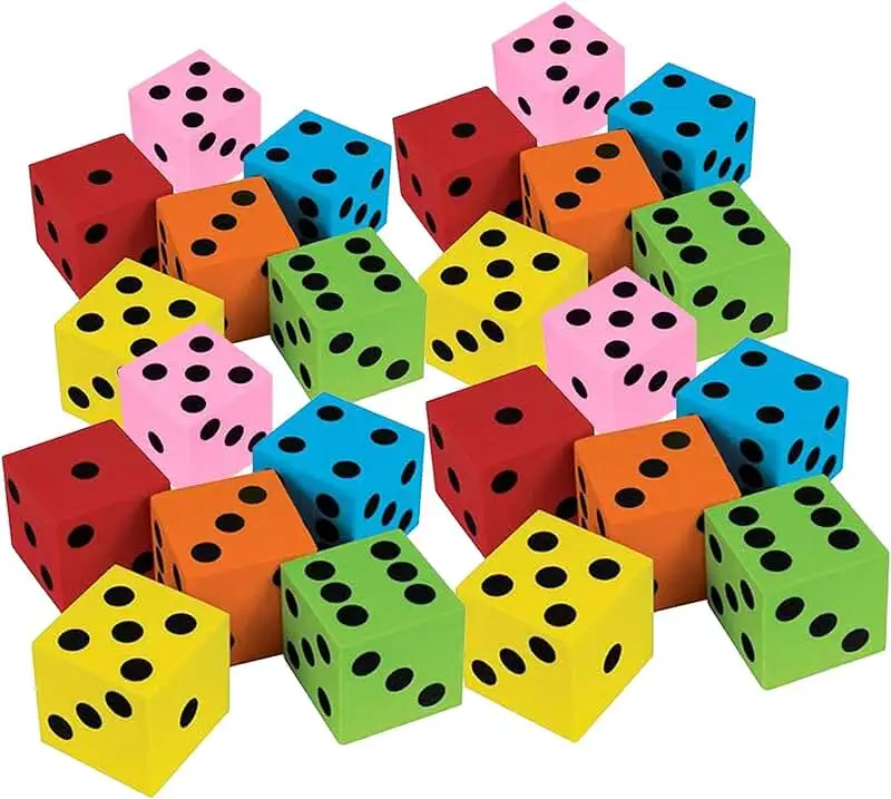 Manufactory Oem Custom Mini Jumbo Exercise Wholesale Logo Printed Eva Pu Yoga Foam Dice