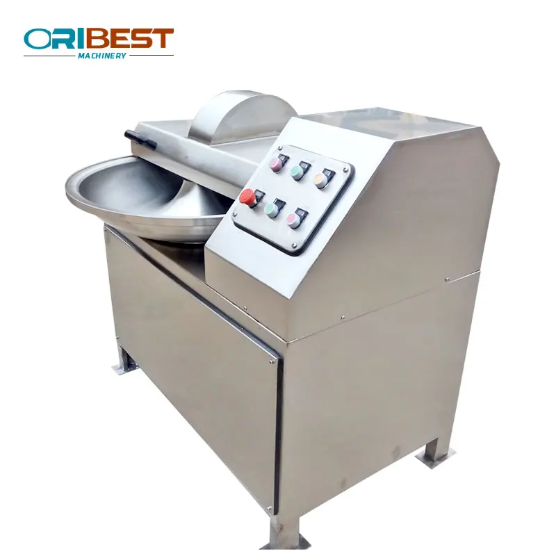 Hot Selling Two Pot Speed Small Bowl Cutter Chopper Machine Beef Meat Chopper Machine Meat Bowl Cutter For Meat And Vegetables