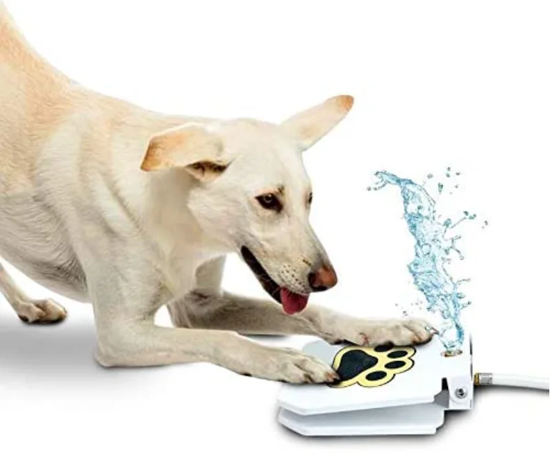 Dog Outdoor Dog Drinking Water Fountain Step On Easy Paw Activated Drinking Pet Dispenser