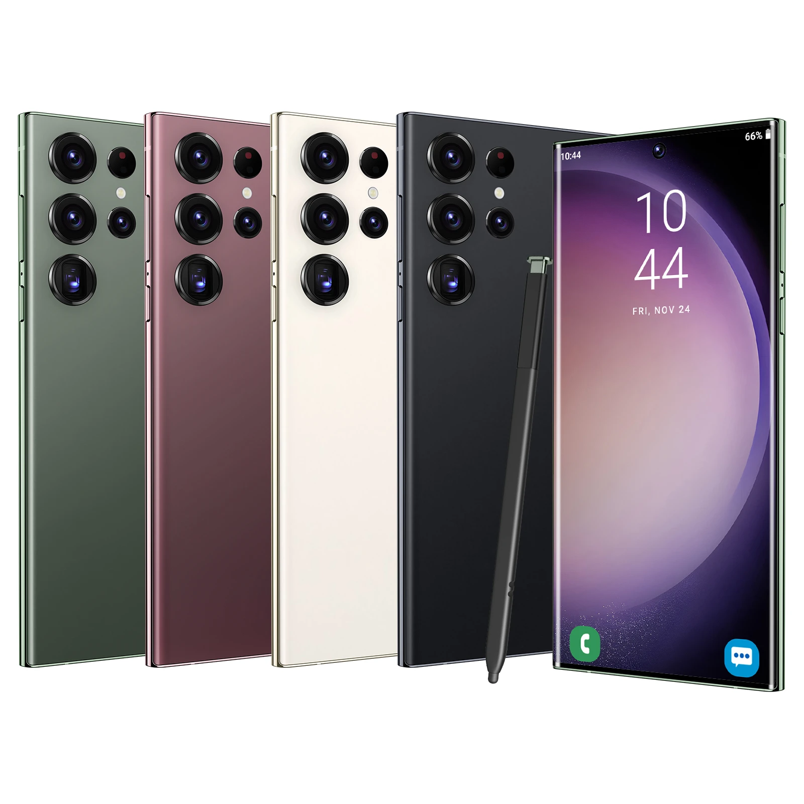 Mobile Phone Full Screen 7.2 Inch Hd Cell Phones Gaming Smartphones 5800mah 24+48mp 5g Smart Phone For S24 Ultra