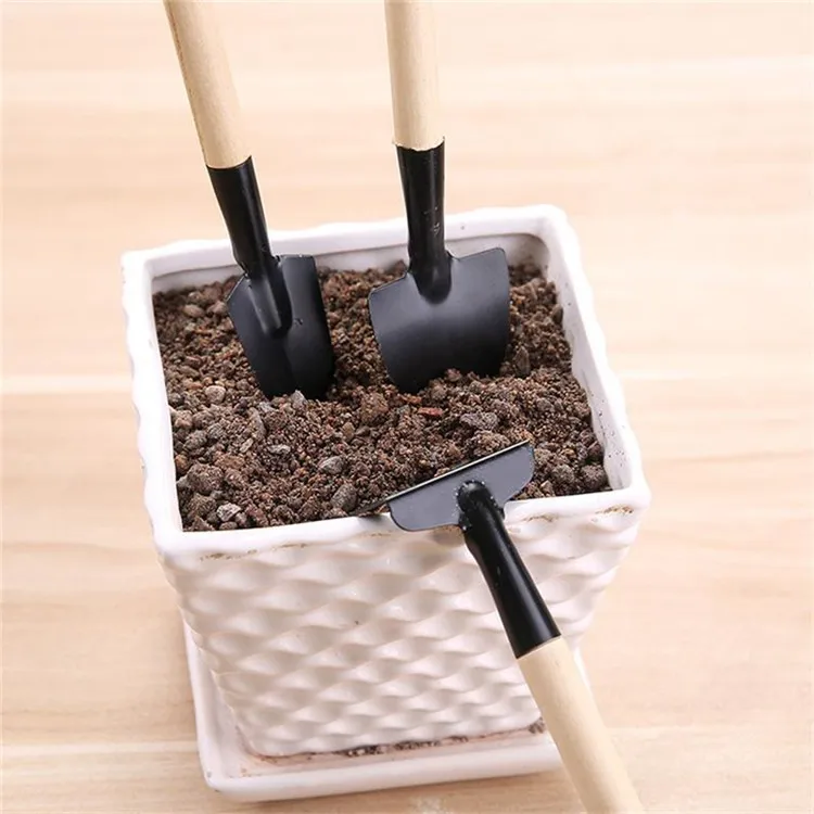 Balcony Home-grown Mini Digging Suits Home Gardening Tool Set Three-piece Shovel Rake Planting Tools Combination garden tools