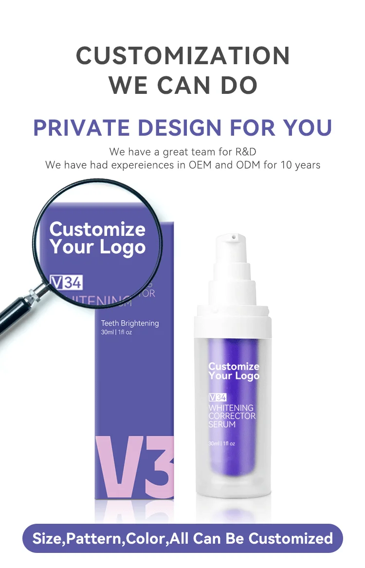 Organic Oral Care V34 Colour Corrector Teeth Brighten Toothpaste Non-invasive Brightening Treatment Whitening Teeth Toothpaste