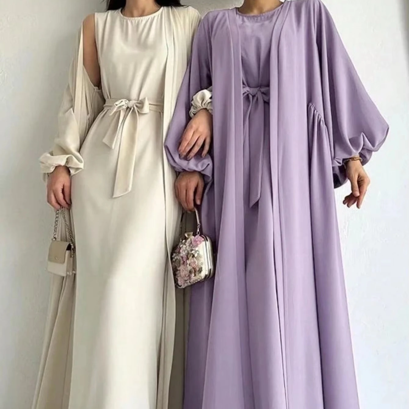 Uxi 2024 Abayas Dubai Ближний Восток простая скромная Исламская одежда Кафтан абайя женское мусульманское платье