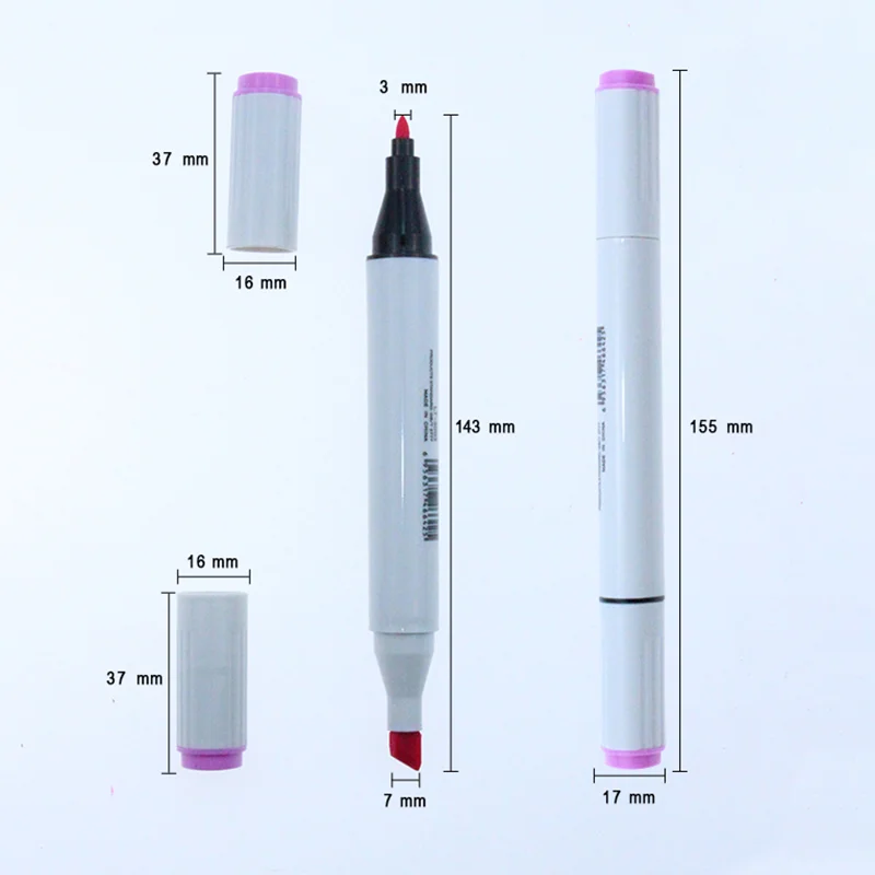 High quality loose packaging non-toxic permanent oily ink marker pen