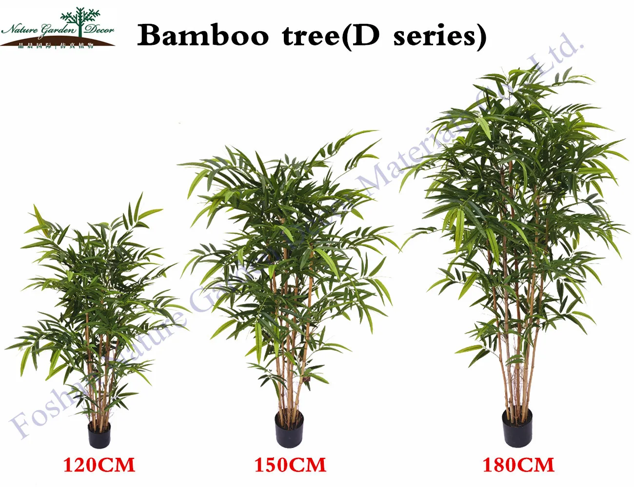 Large Indoor Showroom Artificial Trees Bamboo Leaves Plant