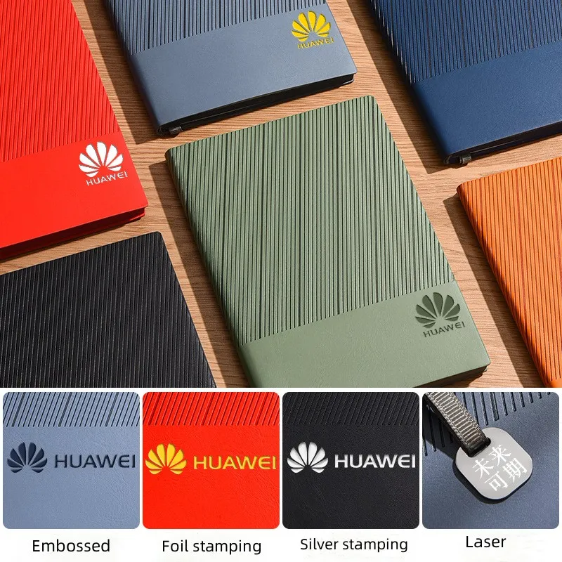 notebook and pen set low moq cheap price  customize logo school notebook set gift box set