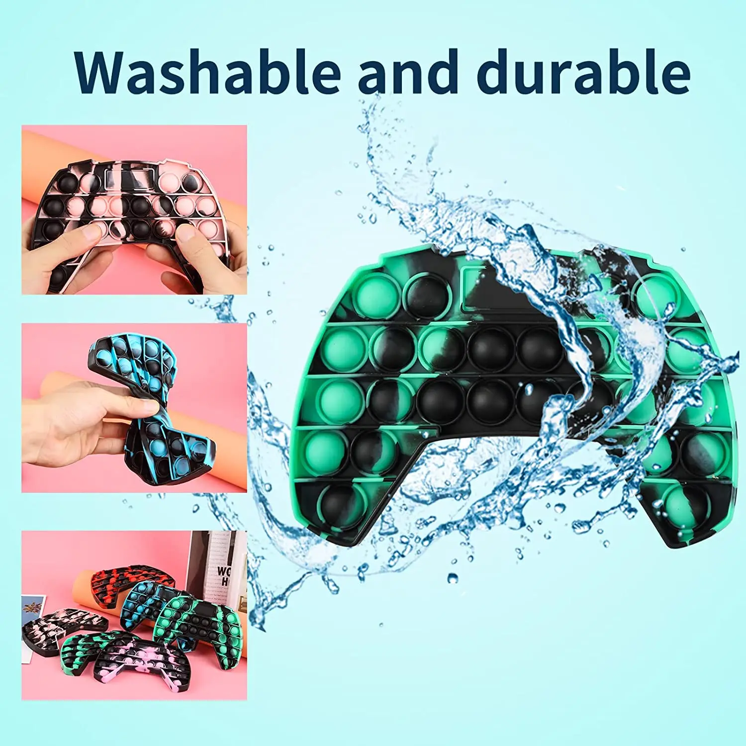 Игровой контроллер Pop Push игровой коврик в форме поп tie dye Bubble сенсорная игрушка-антистресс для детей с аутизмом и