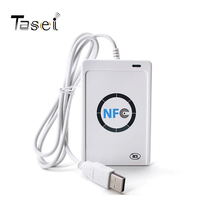 Portable 13.56MHZ RFID ISO14443 USB Contactless Smart NFC Card Reader ACR122U