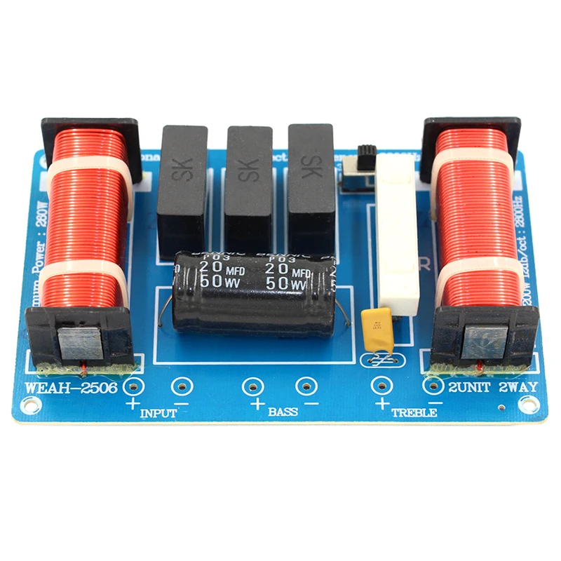 Wholesale Professional Sound Accessories Taiwan SK Capacitor 68 mm Bobbin Inductor 700 Watts Crossover Audio Speaker