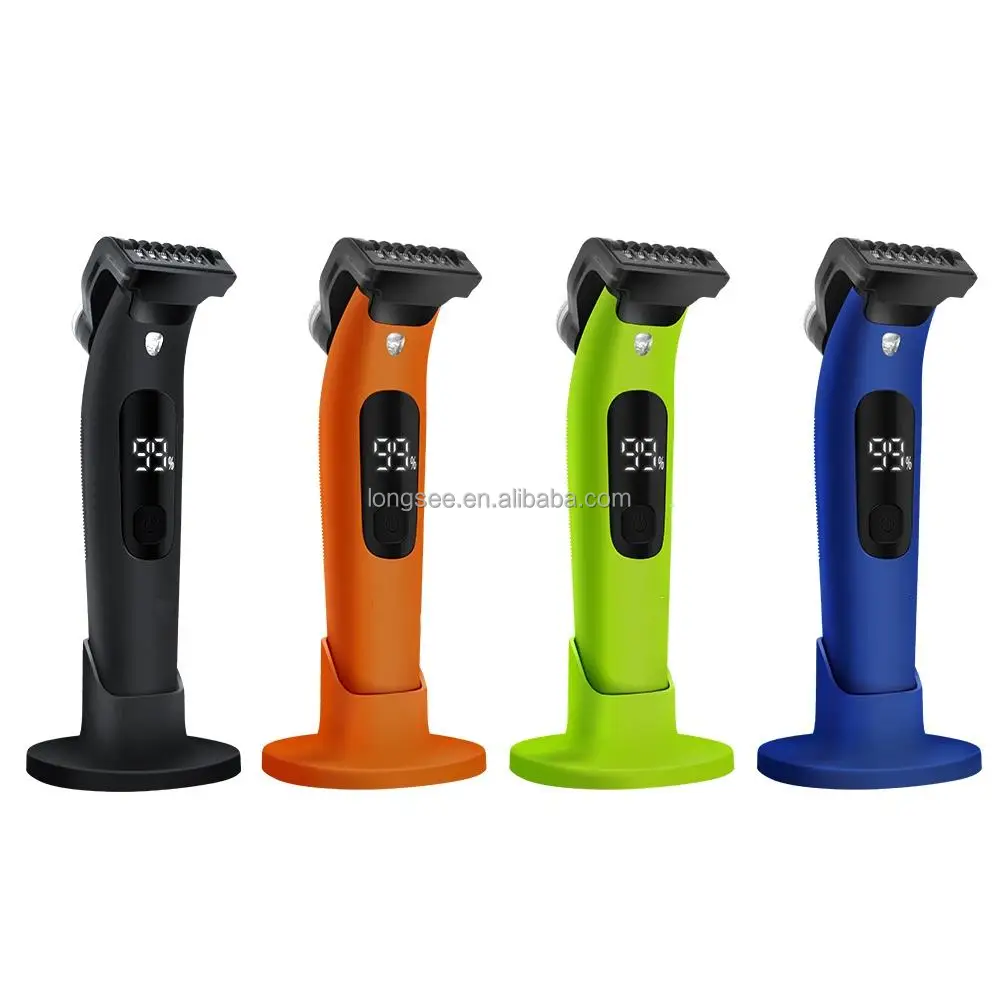 T-blade single edge blade electric shaver waterproof razor rechargeable electric hair shaving machine body hair trimmer for men