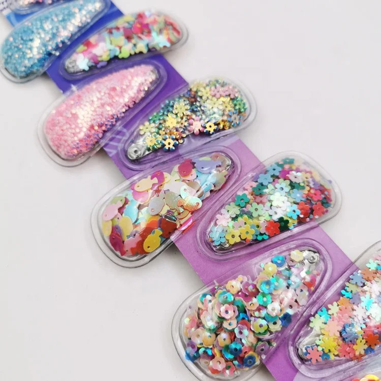 
Hot Selling Colorful Hair Gripper Fashion Girls Head Accessories Bling Styling Kids Hair Clip Hair Clip005 Shuangfeng Heat Seal 