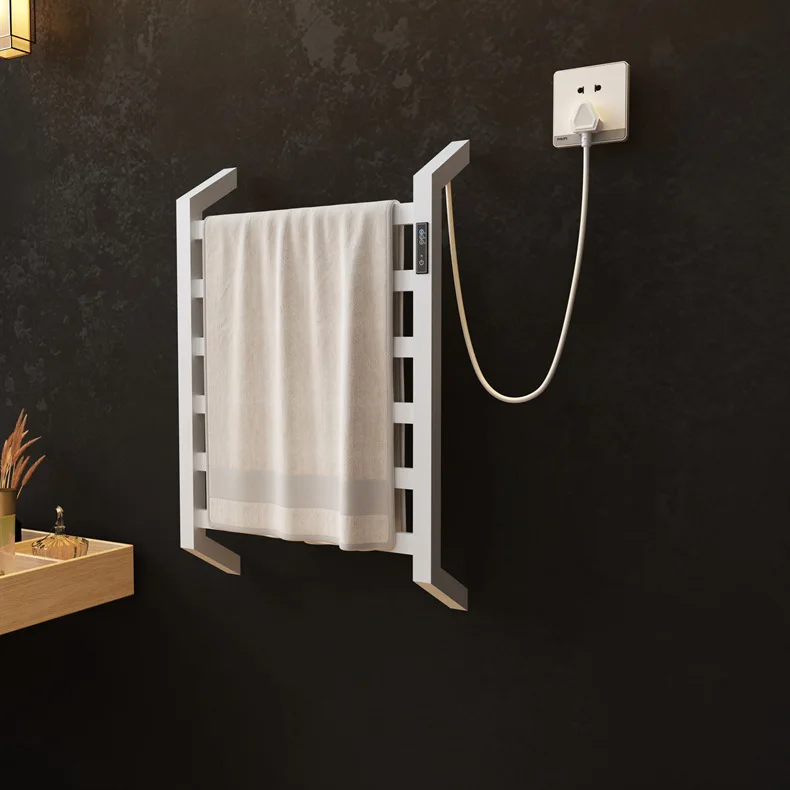 6 electric heating towel rails in the bathroom microcomputer thermostatic wall-mounted ladder towel drying heated