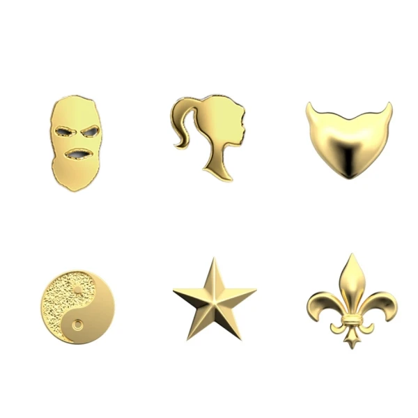 14K 18K Solid Gold Wholesale Star Gang Dental Drill Jewelry Teeth Gems18k Gold Tooth Gem