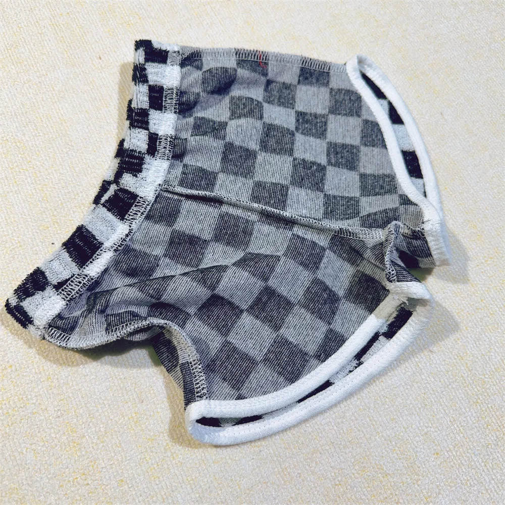 KERUI Checkered Towel Fabric Baby Shorts Kids Sports Soft and Comfortable Sin Friendly  Shorts Neutral Toddler Knit Shorts