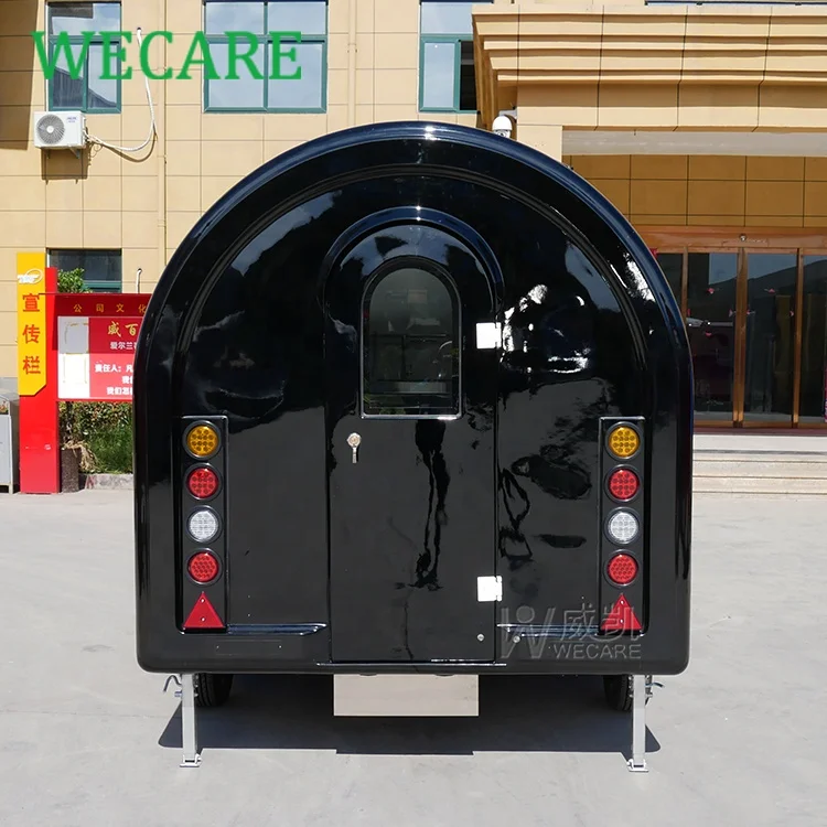 WECARE Street Mini Mobile тележки для еды наружный маленький круглый мобильный трейлер продажи в США