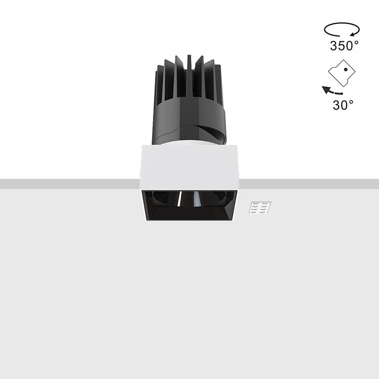 IP65 светодиодный алюминиевый светильник DALI Dimmable 8W 18W 25W с антибликовым покрытием