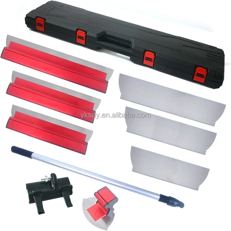 New Product Long Telescopic Pole Wall Cement Scraper Plaster Putty 3 Sizes One Set 400mm 600mm 800mm