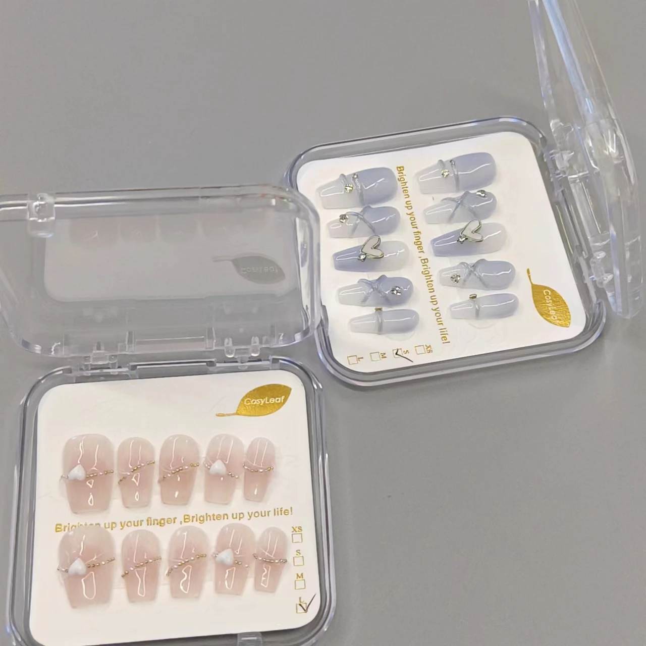 High Quality Handmade Artificial Press on Nails with Glue Oem Odm Private Label False Nails Wholesale Price 10 Pcs Design Finger