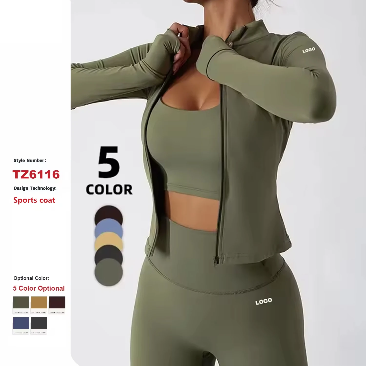 Oem Odm Nude Feeling Women Slim Fit Full Zip Up Yoga Gym Fitness Long Sleeve Yoga Suit For Woman Gym Wear Workout Zipper Jacket