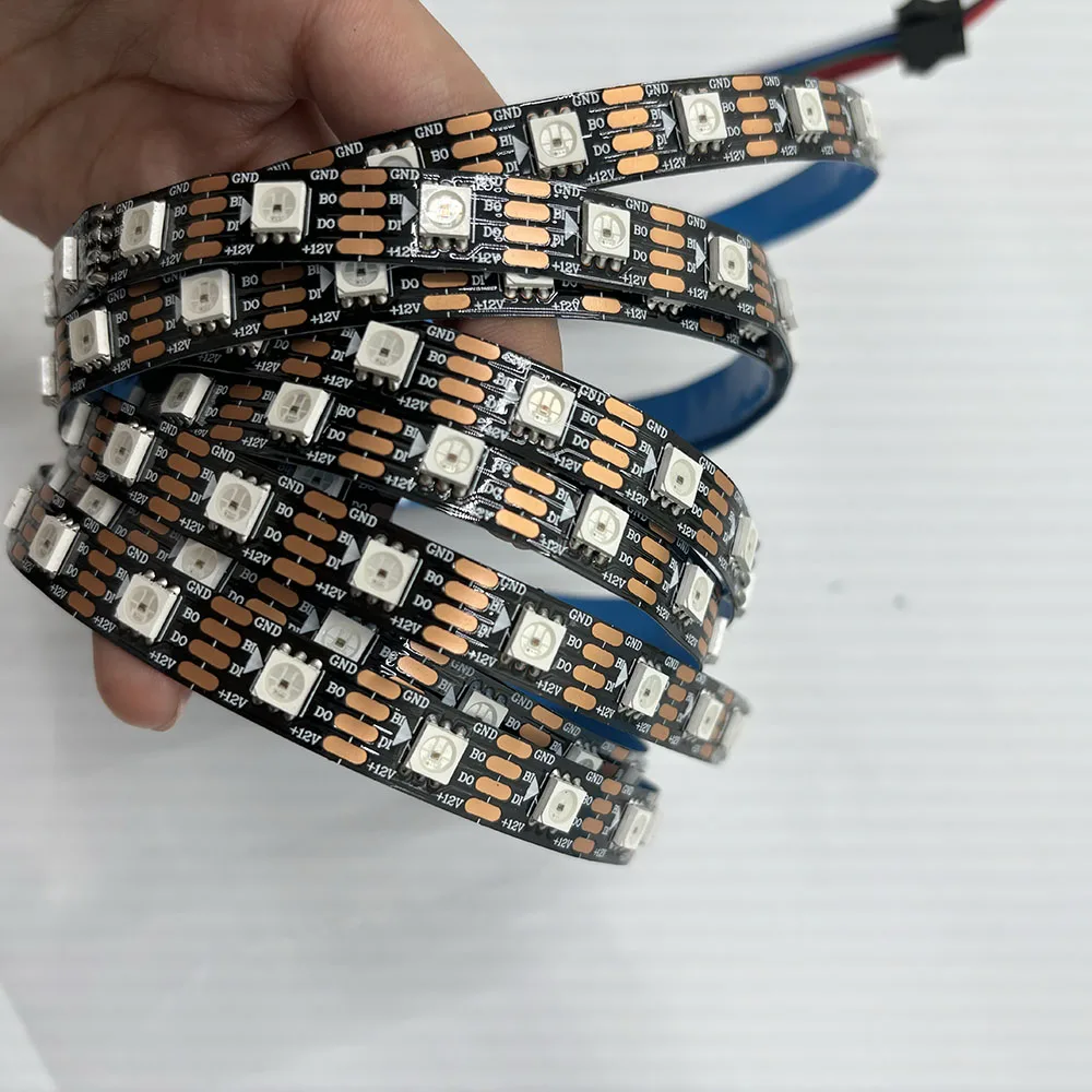 Профессиональная Светодиодная лента ws2811 ws2812 ws2812b ws2815 cinta 144 5v 12v 24v rgbw