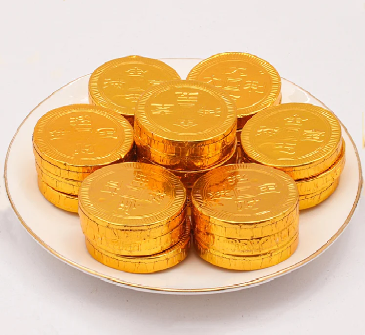 Китайский завод, оптовая продажа, сменный золотой шоколад, индивидуальная упаковка, приемлемое высокое качество