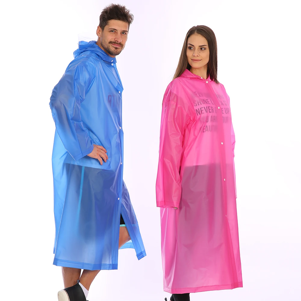 Logo Printed High Quality Rain Coat Pvc Raincoat Rainwear