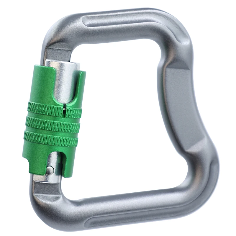 JRSGS SGM7113TN 20kN Twist Outdoor Customized Logo/Color Aluminum Snap Hook Safety Climbing Locking Carabiner Clip