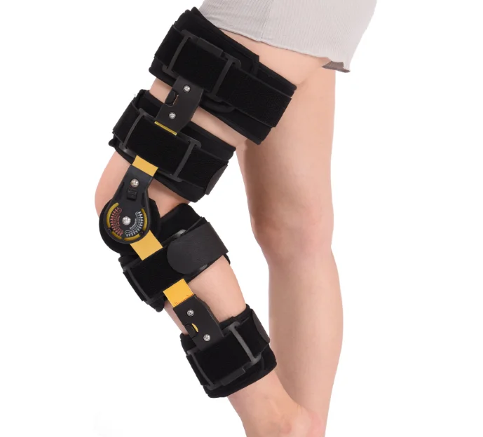 Good quality orthopedic knee brace medical hinged knee brace support leg and knee for exercise