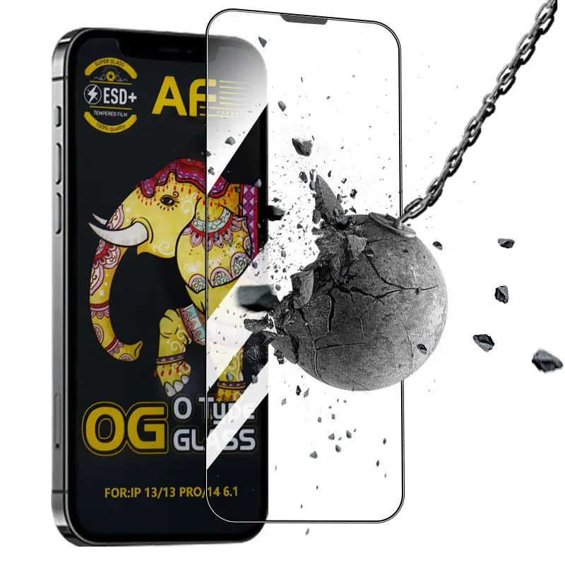 High Quality Anti-fingerprint Anti-break Mobile Phone Screen Protector Anti Dust for Xiaomi Redmi for Iphone 14 Pro Max 9H Glass