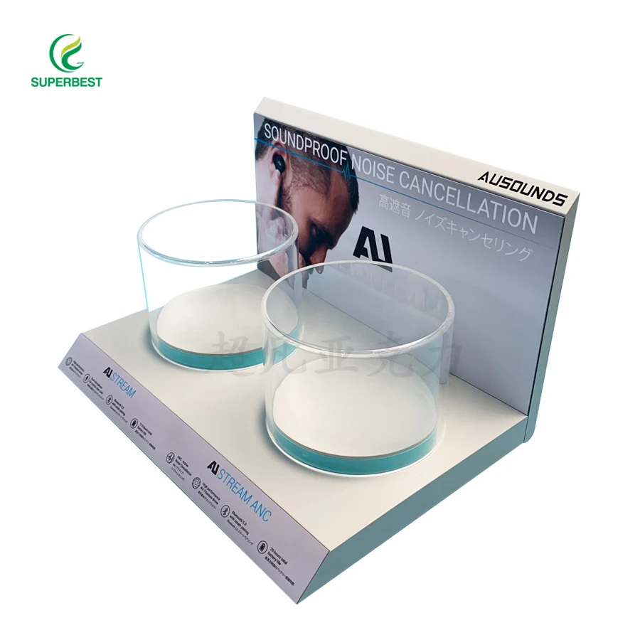 Hot Sale Factory Supply Custom Acrylic Earphone and Headphone Display