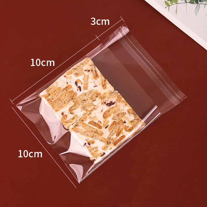 Disposable Frosted Matte Clear Self-adhesive Sealable Food Grade Custom Printed Lunch Bread Cookies Packing Bags with Your Logo