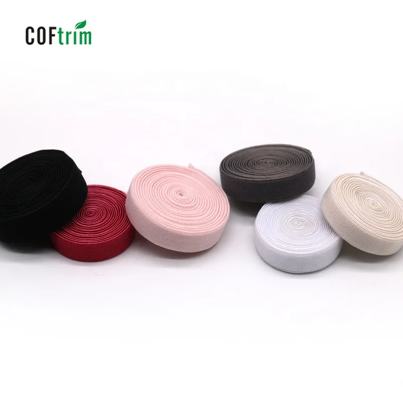 factory high quality elastic shoulder strap fashion single side velvet effect shoulder strap elastic bra strap for underwear