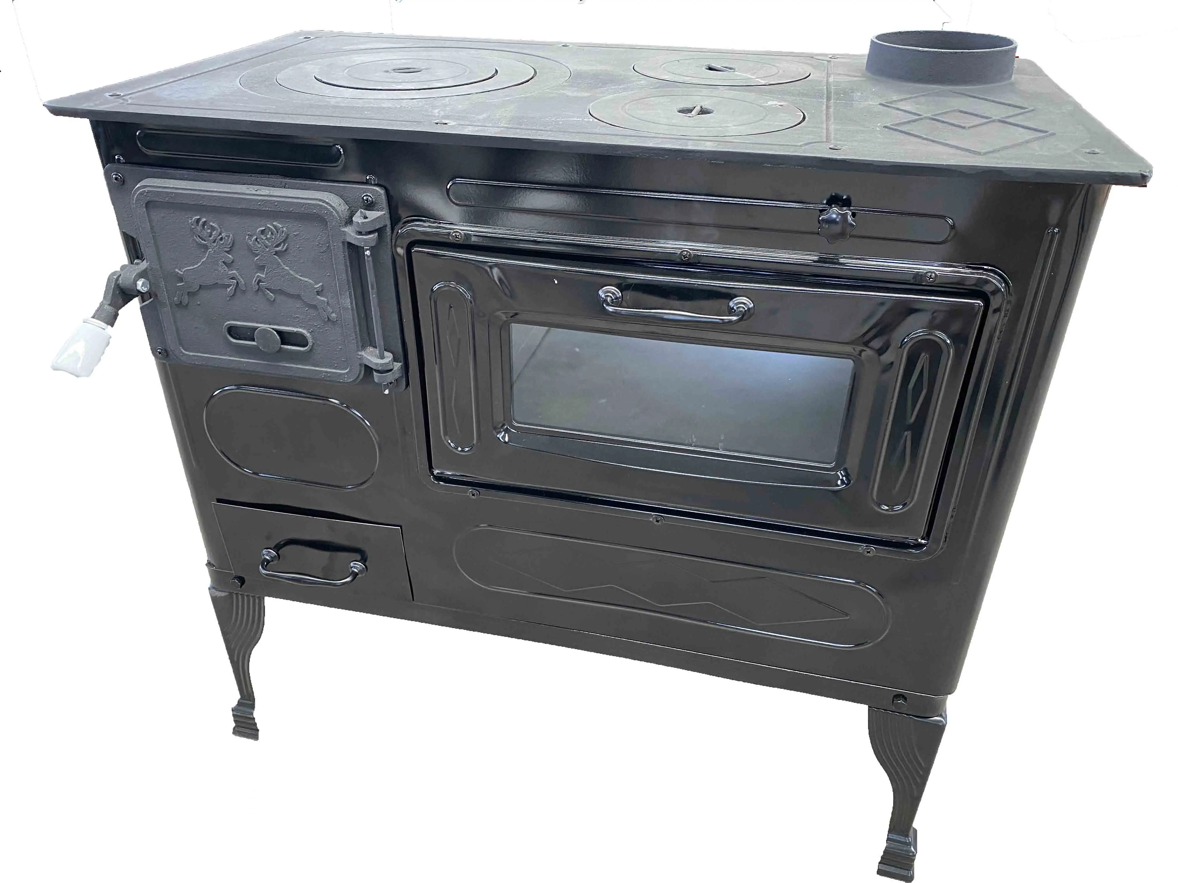 hot selling outdoor wood  burning cook stove with oven