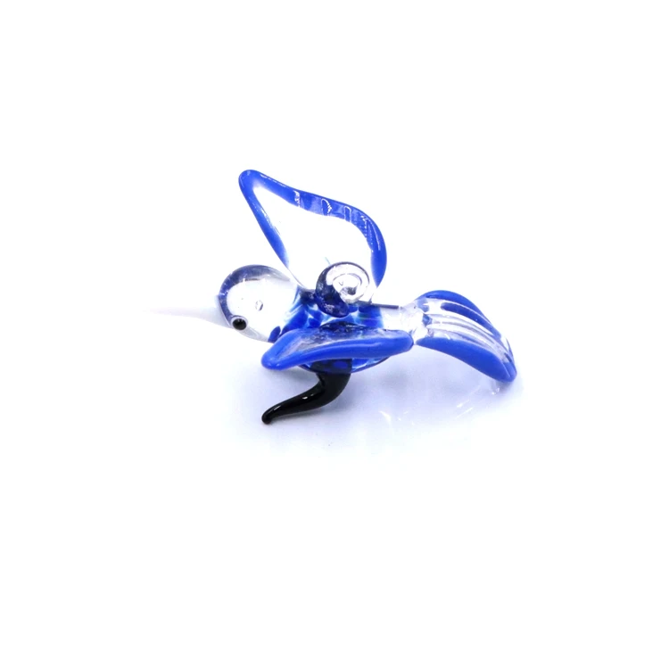 Hanging Murano Glass Animal Handicraft Art Sculpture Hummingbird Figurine Ornaments
