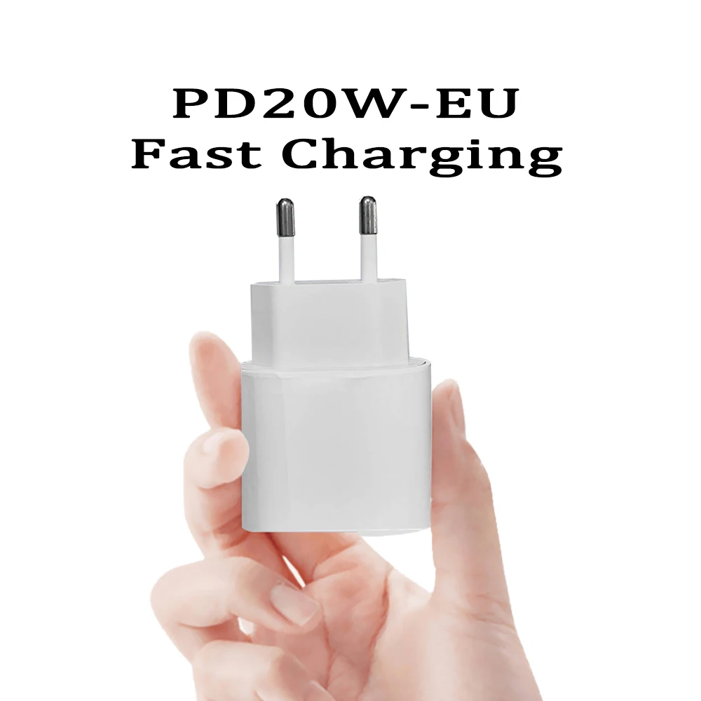 ЕС Plug Type-C PD 20 Вт USB быстрое зарядное устройство высокой мощности мини настенный адаптер питания для оригинальных электронных устройств iPhone