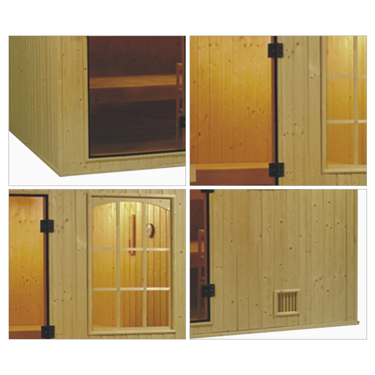 Premium Quality Outdoor Large Solid Wood Steam Sauna Room