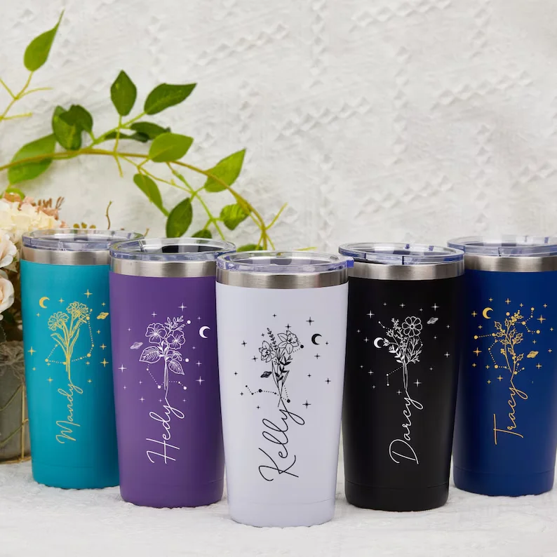 Stocked  Custom 20 oz Stainless Steel Coffee Mug Tumbler Thermos Vacuum Insulated Double Wall Tumbler Coffee Mug Cup