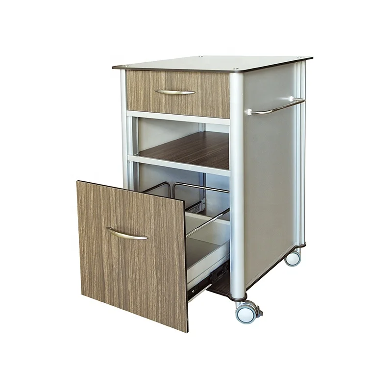 medical drawers cabinet Hospital bedside cabinet table