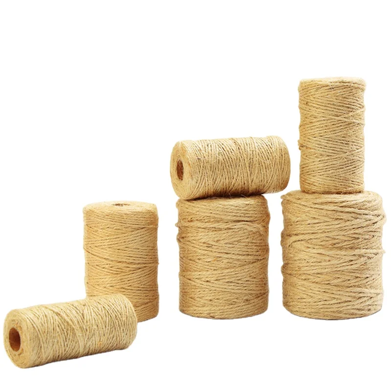 1mm-3.8mm Hand-woven Twine 100-meter Roll Wholesale Vintage Decorate Hemp Rope