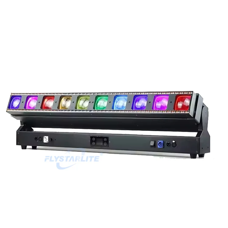 Factory Supply Stage 10x60w Led Moving Head Light With Auxiliary light 10x60w Rgbw Led Pixel Bar Dmx