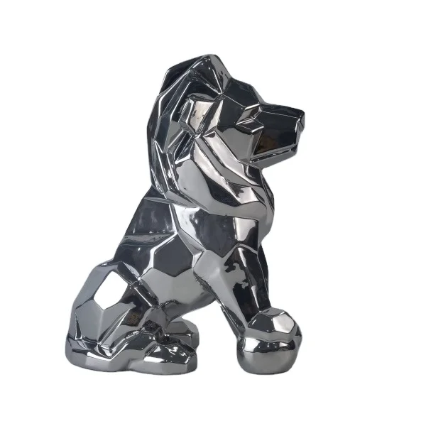 Лидер продаж, 3d-статуэтка льва в виде симпатичного животного с эффектом бумаги, Настольная Геометрическая Статуэтка льва, скульптура льва в оригами