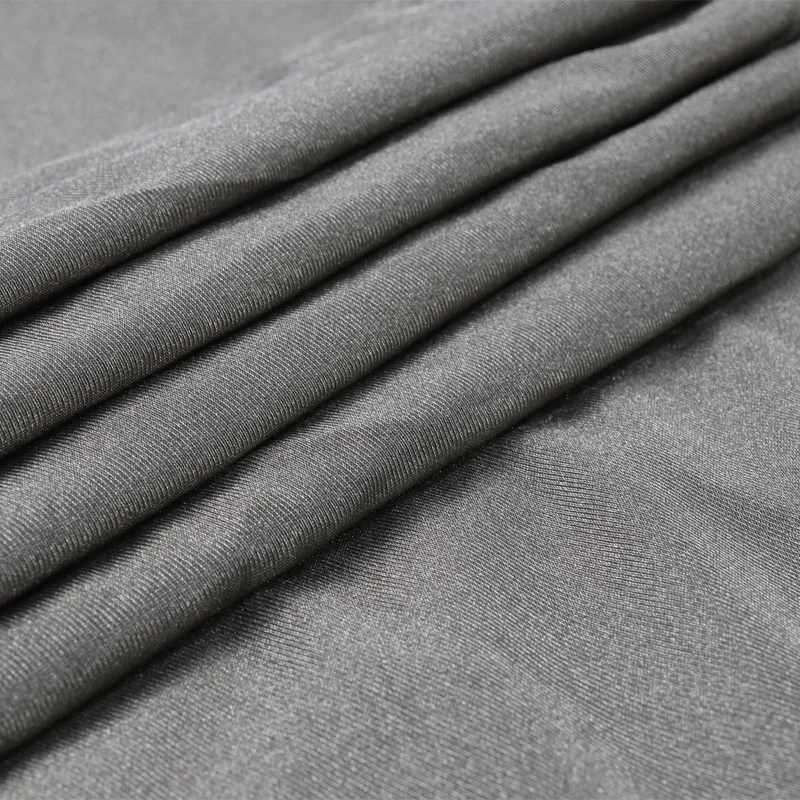 Antimicrobial 4-way stretch anti-radiation emf shield spandex silver coated conductive fabric for clothing