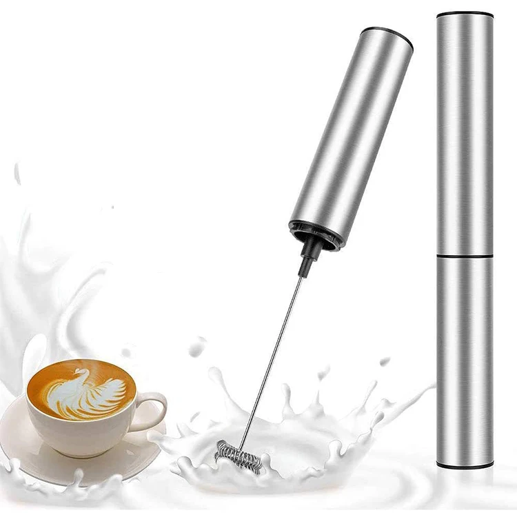 Hand Held Electric Portable Handheld Glass Cup Milk Foamer Rechargeable Battery Steamer Hand Milk Frother