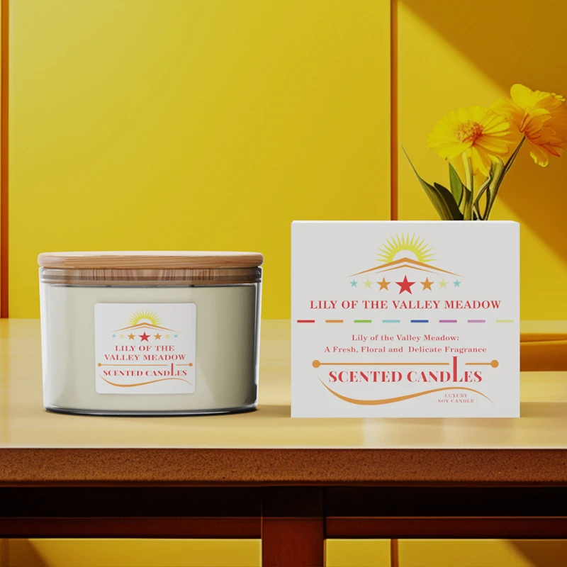 A06PZM Supplier Polished Glass Scented Candles Jar Matt Inner OEM ODM with Bamboo Lid for Office Use and Home Decor