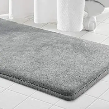 Free Sample Tub and Shower Memory Foam Bath Mat  with Soft Velvet Top Layer And Cushioning Memory Foam with PVC Dot Bottom