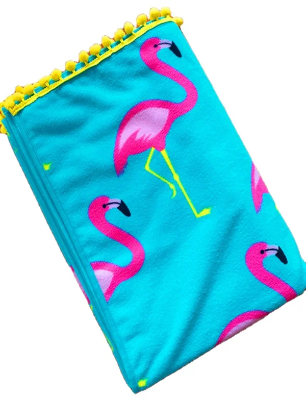 Custom design printed beach towel with pillow