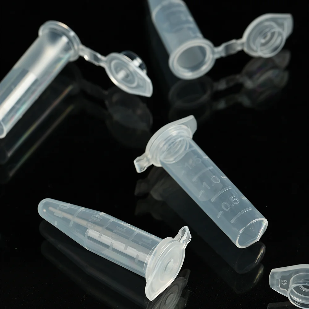 Conical Microcentrifuge 0.6ml 1.5ml 2ml Disposable Lab Micro Centrifuge Tubes