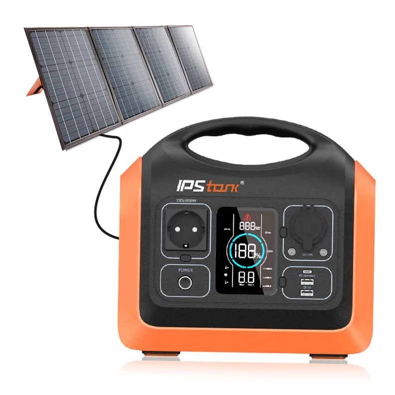 super consumer electronics portable 600Wh 230V solar power inverter for RV Fishing Emergency